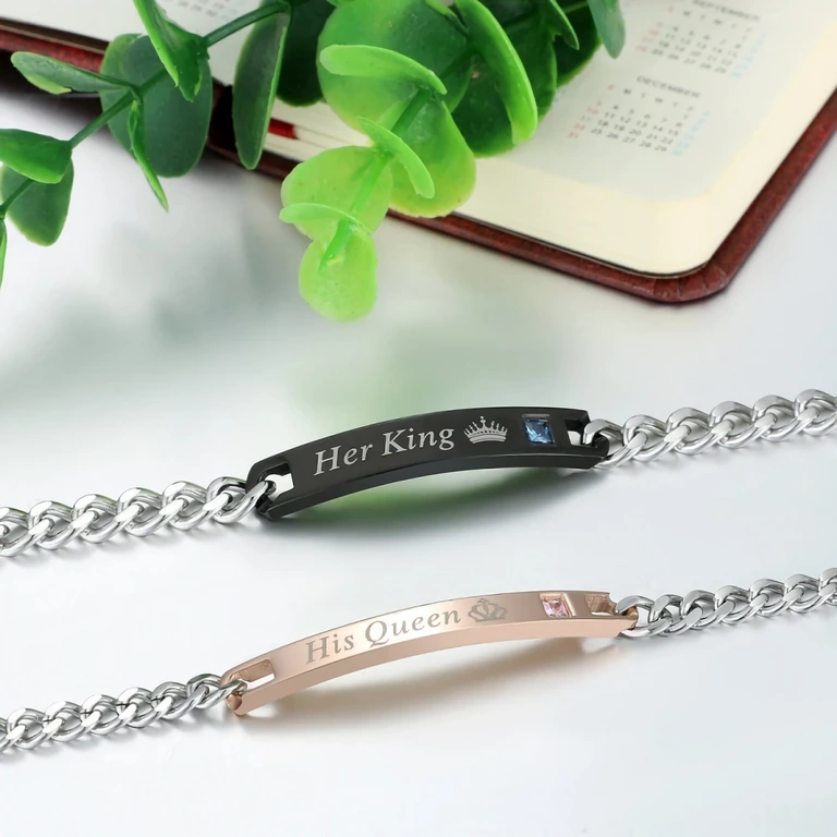 Couple armbanden geschikt voor Valentijnsdag of verjaardagen