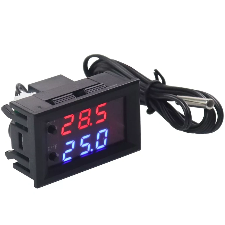 Thermostaat met waterdichte NTC-sonde Thermostaat met NTC onderdompelbare temperatuursensor en 40cm kabel