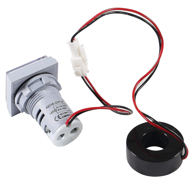 Volt-ampèremeter 22mm paneelmontage Snelle montage in elektrisch paneel, diameter 22mm