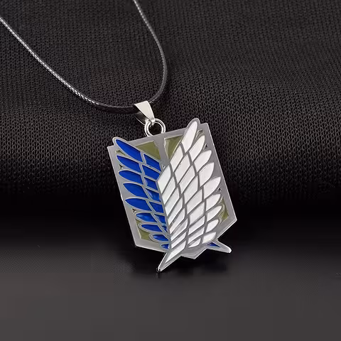 Anime Attack on Titan hanger – Zilverkleurige ketting medaillon voor manga & cosplay fans