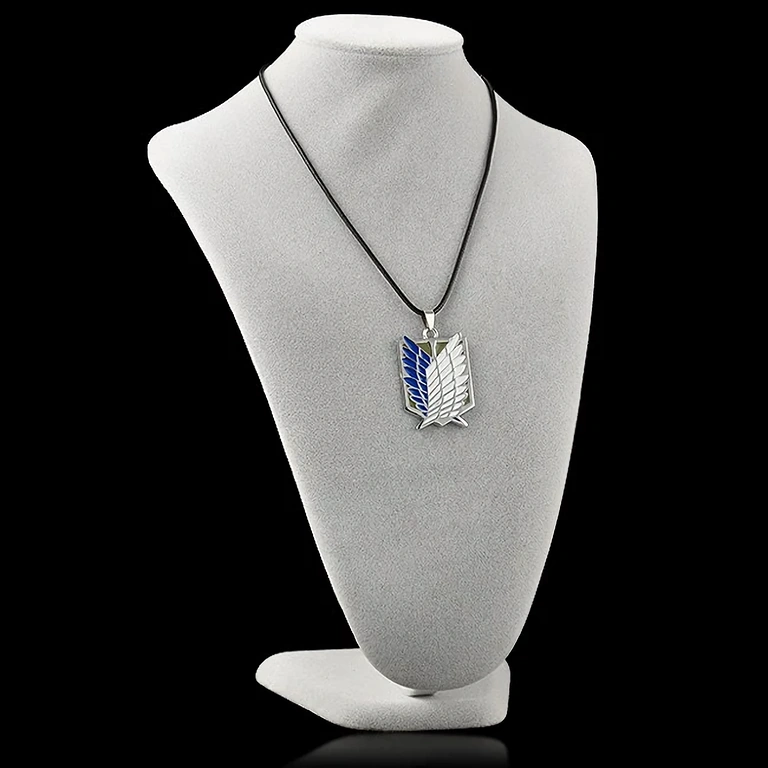 Anime cadeau – Zilveren Attack on Titan ketting Zilveren ketting met Attack on Titan medaillon – perfect voor animefans
