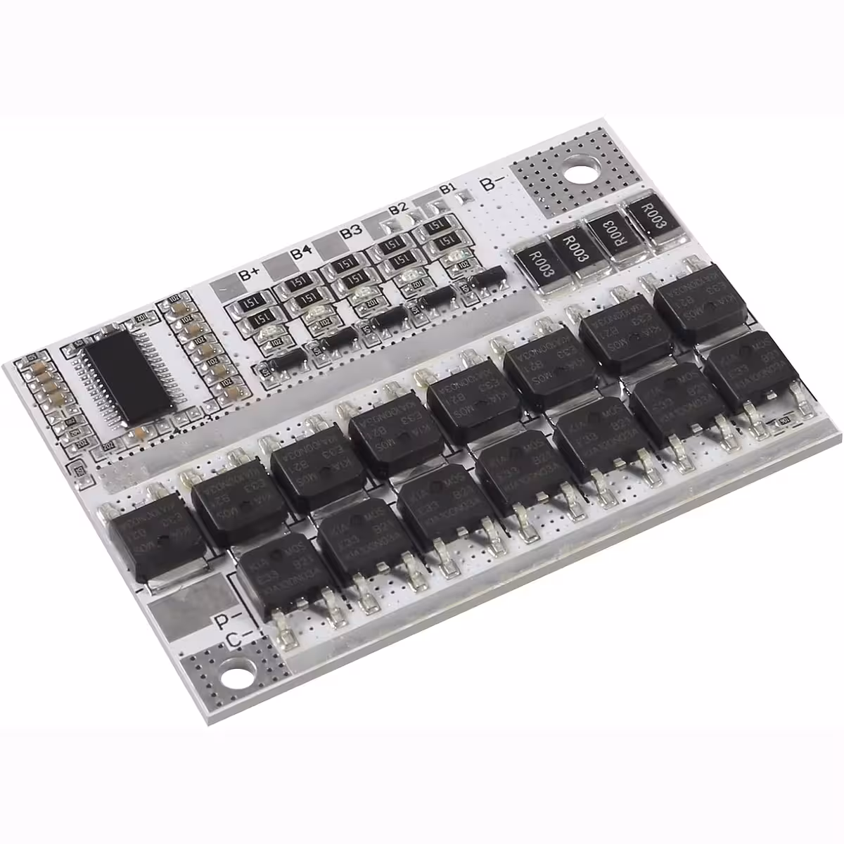 Beschermingsmodule voor 5 x 18650 accu’s, beschermt tegen overspanning, kortsluiting en ontlading