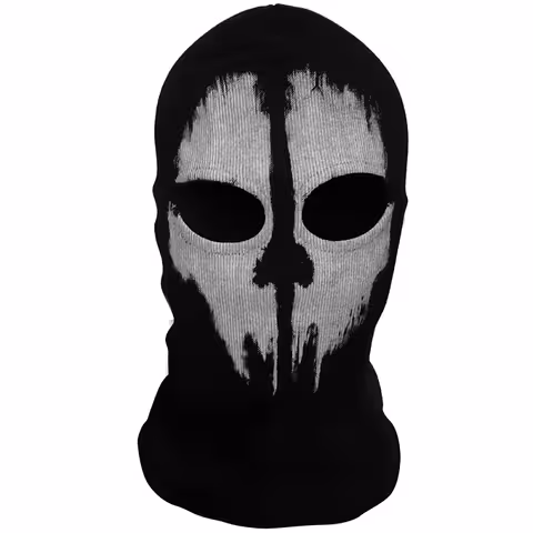 Call of Duty Ghost schedel bivakmuts – Ski-, motor-, airsoft-, paintball-, tactisch zwart masker