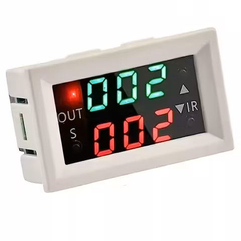 Programmeertimer relaismodule 12V met digitaal display – Instelbare timer met vertraging, lus en dubbele tijd