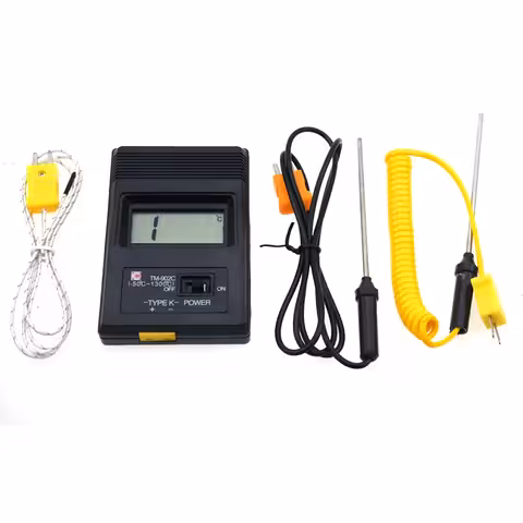 Professionele industriële digitale thermometer met K-type sensor – Meet tot 1300°C