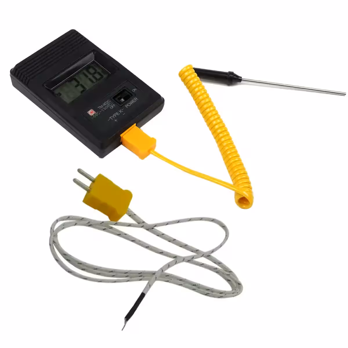 Precisie K-type thermokoppel thermometer voor extreme temperaturen