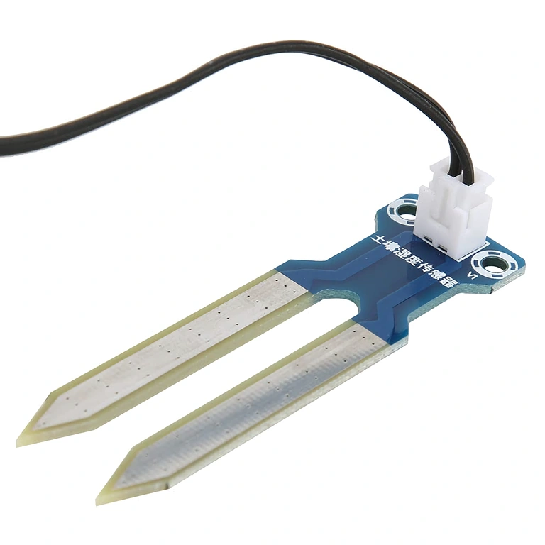 Sensor met bord en draad voor detectie van bodemvochtigheid