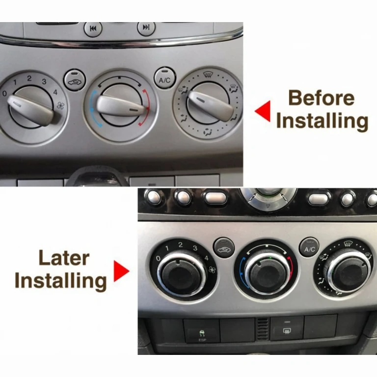 Set knoppen bord climatronic/AC – verschillende compatibiliteit