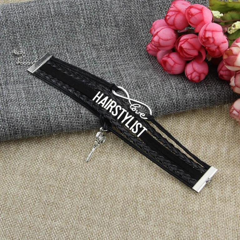 Persoonlijke armband voor kappers en hairstylisten