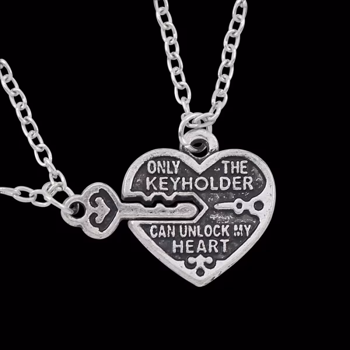 Vriendschapsketting met hart en sleutel voor beste vrienden