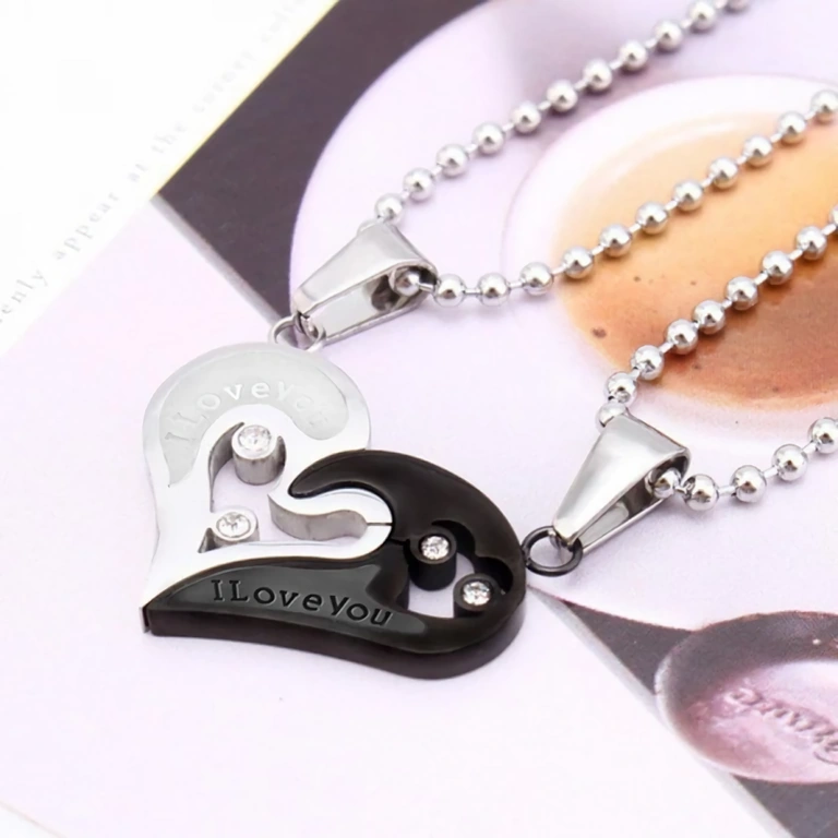 Hartketting cadeau voor geliefden Hart kettingen, ideaal cadeau voor koppels