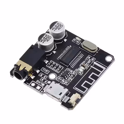 Bluetooth 5.0 audio ontvanger VHM-314 met USB – Auto-adapter, externe geluidskaart, telefoonapp