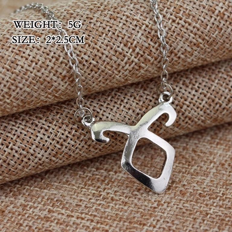 Fantasy engel ketting – Shadowhunters Zilverkleurig fantasy sieraad geïnspireerd door Shadowhunters en City of Bones