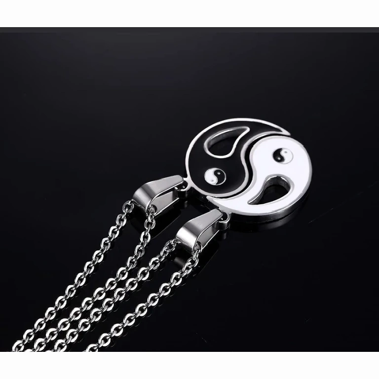 Yin en Yang hanger – symbolisch cadeau voor koppels Yin Yang ketting – symbool van harmonie en liefde