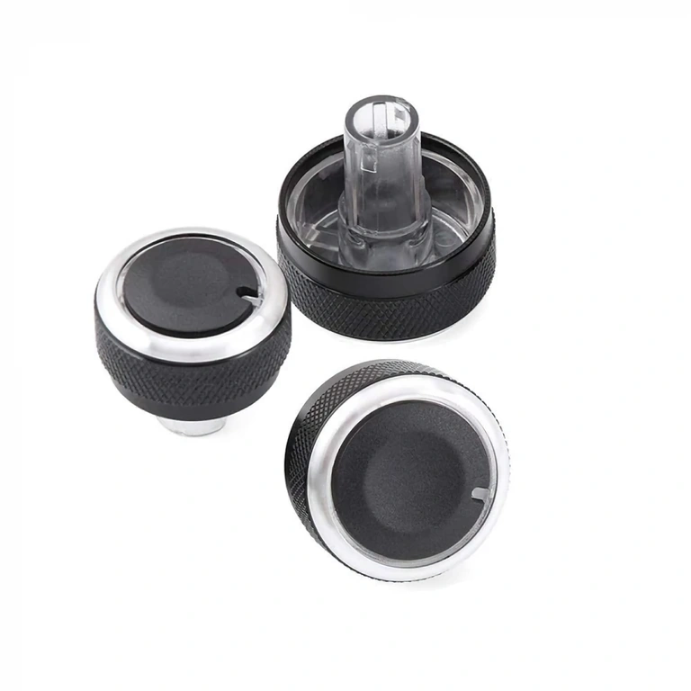 Draaiknoppen dashboard voor airconditioning controle bij VW