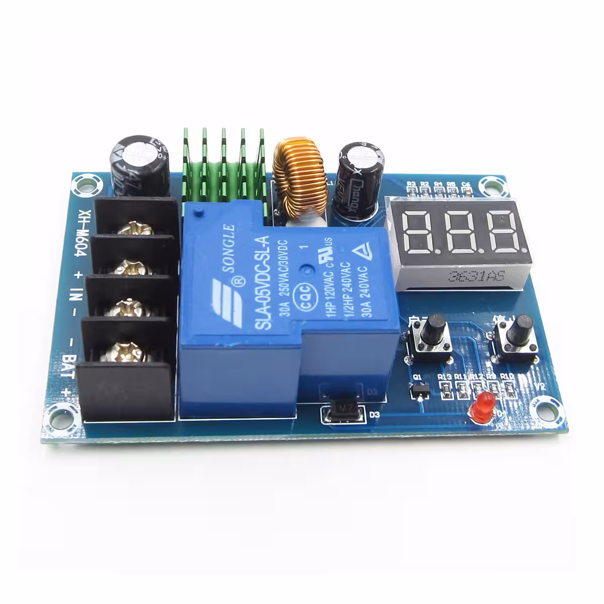 Apparaat voor het onderbreken van voeding bij volle batterij