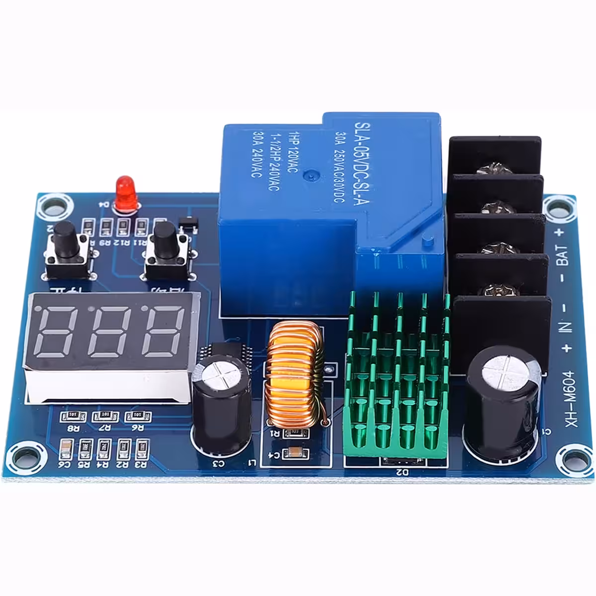 Instelbare module met display voor laadspanningsregeling