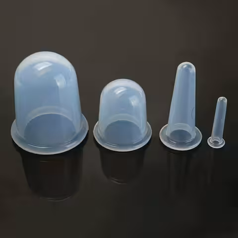 Siliconen anti-cellulitis cups – Set van 4 stuks voor effectieve vacuüm massage thuis of in salon