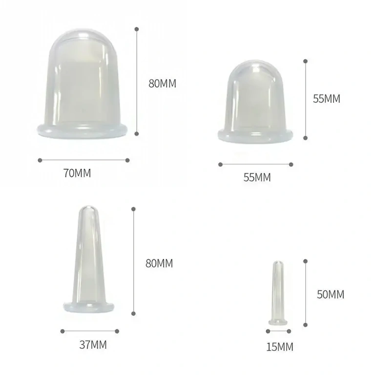 4 siliconen cups in verschillende maten voor veelzijdig gebruik