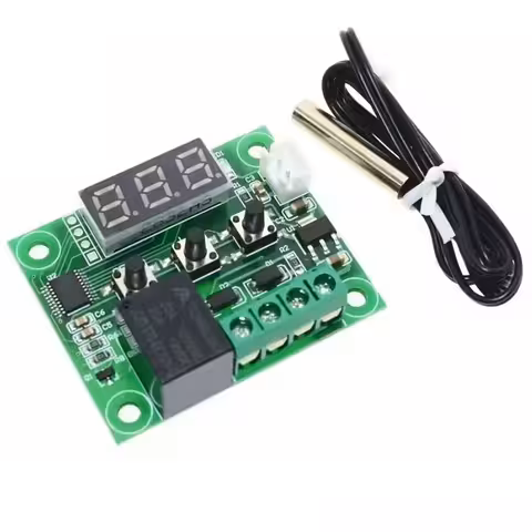 Universele digitale thermostaat 12V W1209 met relais 20A en sensor voor temperatuurregeling