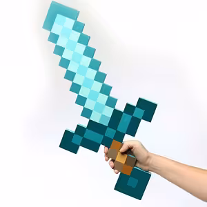 Minecraft diamantzwaard – EVA schuim speelgoed, lichtgewicht, ideaal voor kinderen en cosplay
