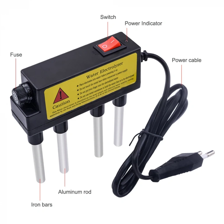 Mini elektrolyser voor thuis Klein apparaat voor snelle wateranalyse thuis