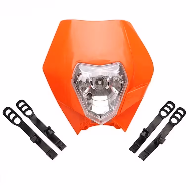 Universeel motorfiets koplampmasker Enduro Cross KTM Supermoto Street Fighter Naked – 12V 35W