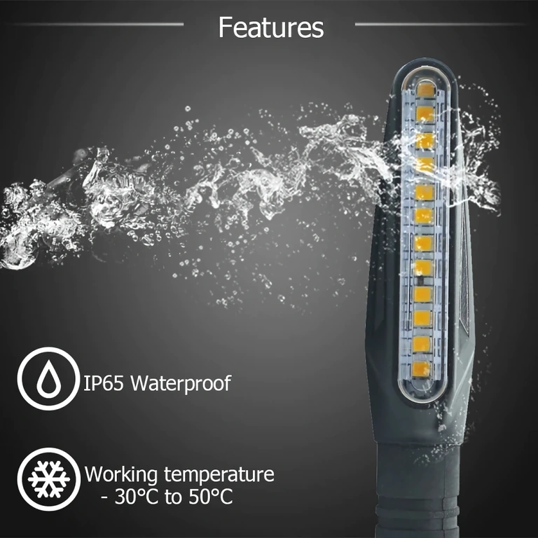 LED richtingaanwijzers met dynamisch effect en modern design