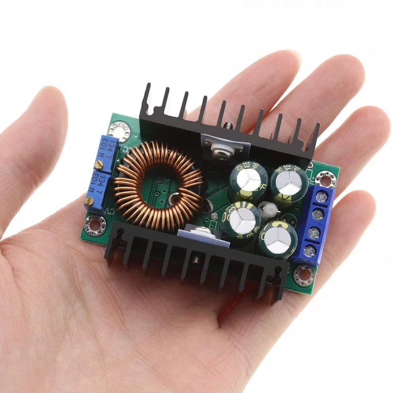 Step-down DC converter voor gecontroleerde voeding