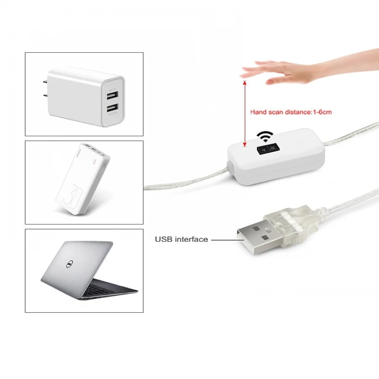 Koude witte LED-strip met nabijheidssensor