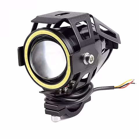 U7 Angel Eyes LED projector motor – Universele koplamp 12–85V voor motor, ATV, elektrische scooter