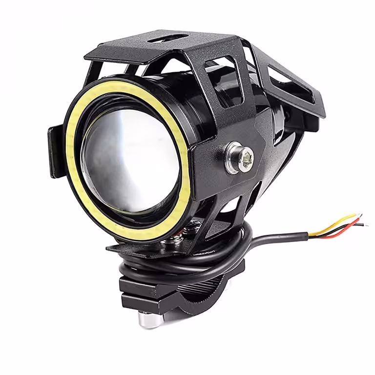 U7 Angel Eyes LED projector motor – Universele koplamp 12–85V voor motor, ATV, elektrische scooter