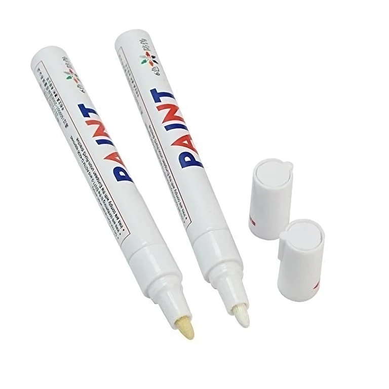 Ideale witte marker voor autobanden of fietsen