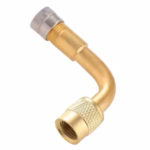 Metalen autoventiel verlenger – 90° extensie voor vrachtwagen, fiets en elektrische scooter