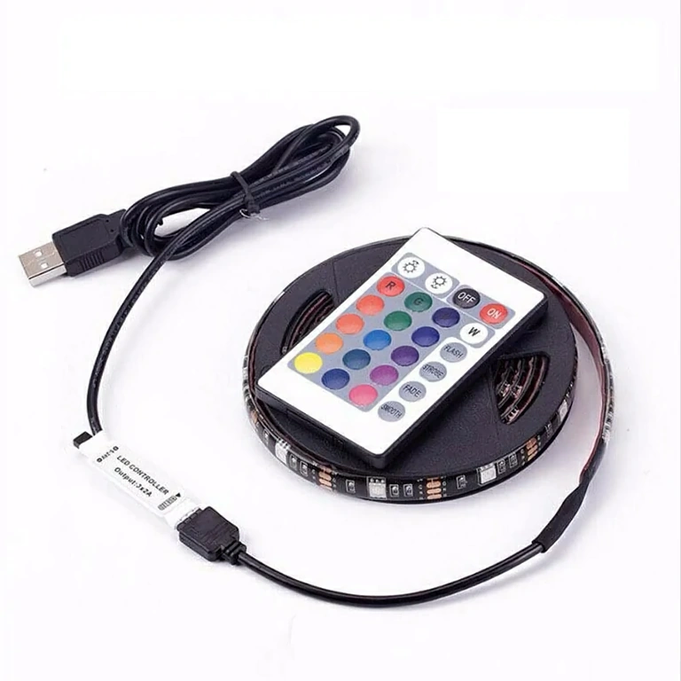 10 meter RGB LED-strip met Bluetooth, afstandsbediening en muzieksensor