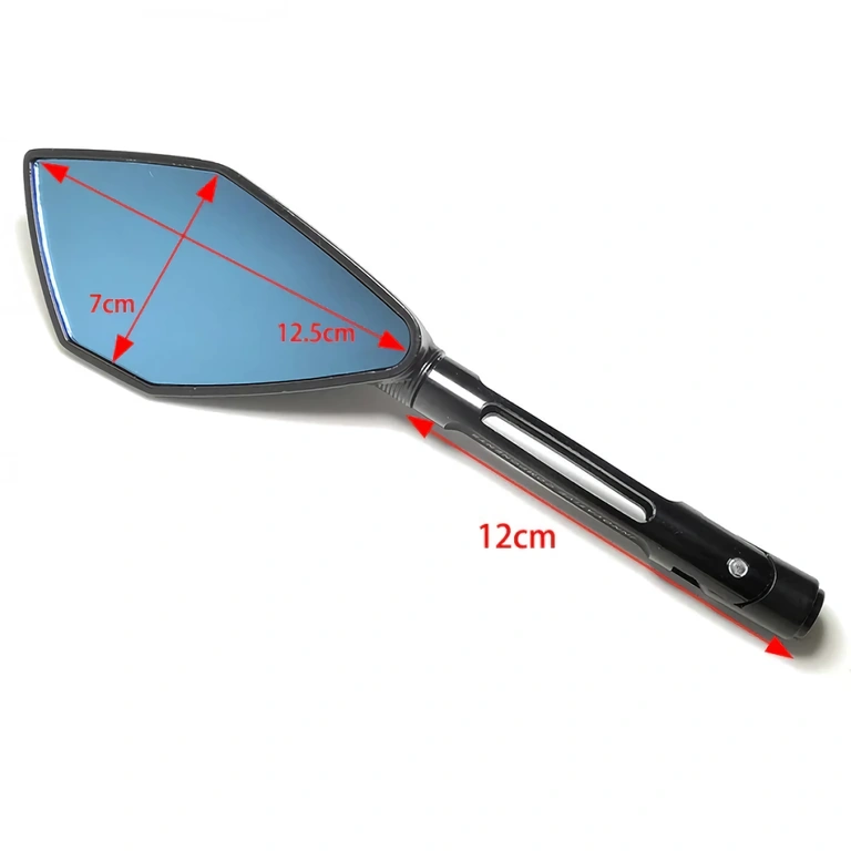 Elegante spiegels met stevige bevestiging voor elk type motorfiets