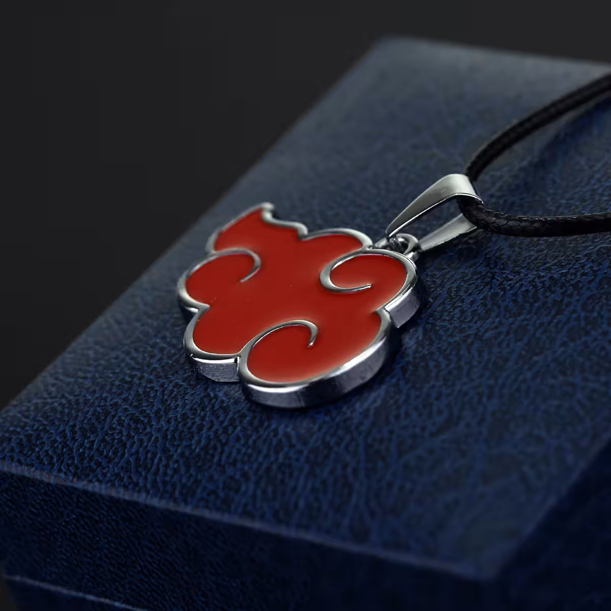 Naruto-accessoire – ketting met rood wolksymbool