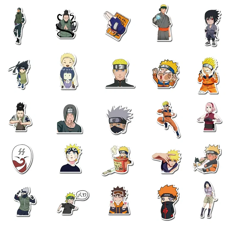 Waterdichte vinyl Naruto stickers Set water- en UV-bestendige Naruto-stickers