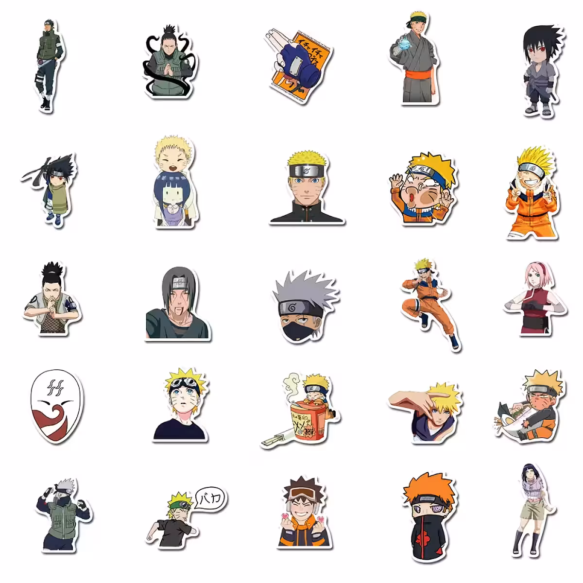 Set water- en UV-bestendige Naruto-stickers