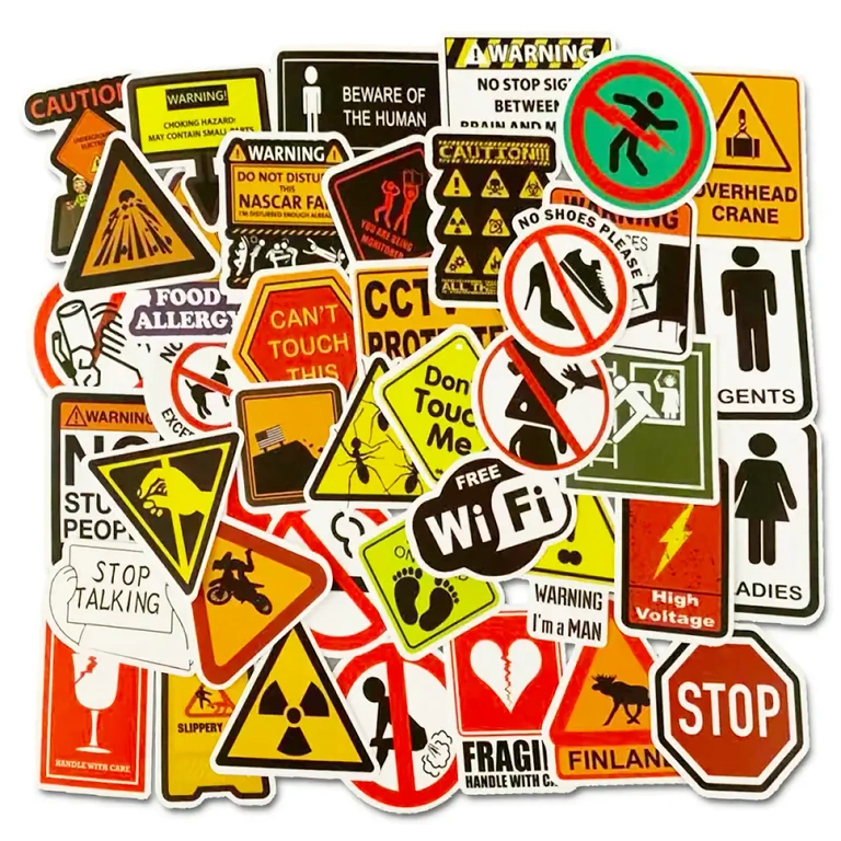 Grappige zelfklevende stickers, ideaal voor laptops en persoonlijke elektronica