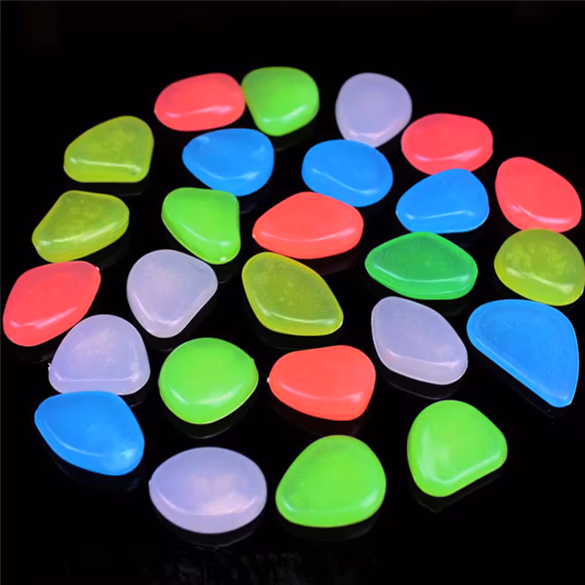 Fosforescerende steentjes voor interieur- of exterieurdecoratie