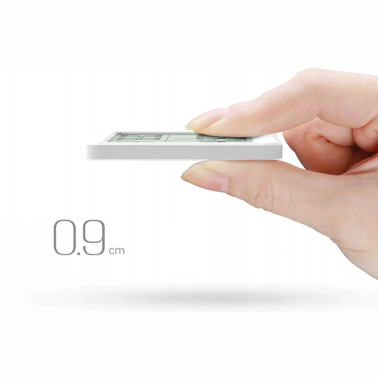 Slank digitaal apparaat voor monitoring van binnenluchtvochtigheid