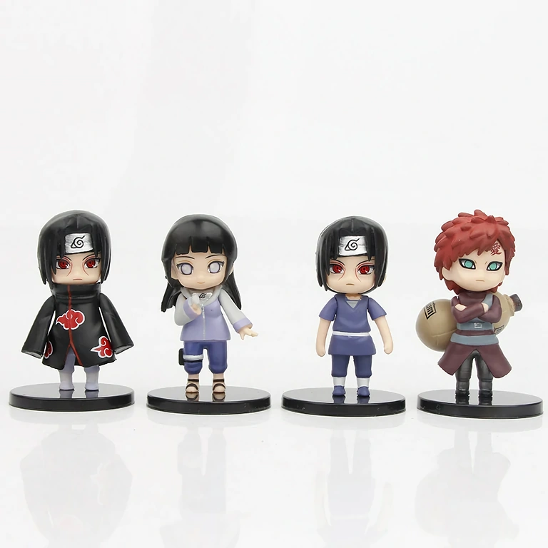 Mini Naruto figuren voor decor of collectie Decoratieve Naruto Shippuden set met kleine figuurtjes voor vitrines en bureau