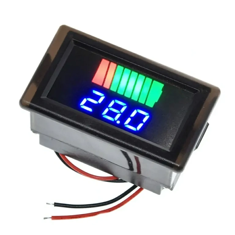 LED batterij-indicator 12V-72V universeel LED-display voor controle van batterijniveau auto, scooter, fiets of tractor