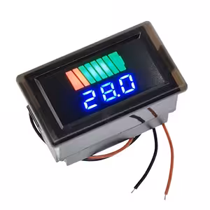 Batterijstatus indicator 12V–72V – LED voltmeter voor auto, motor, fiets, scooter