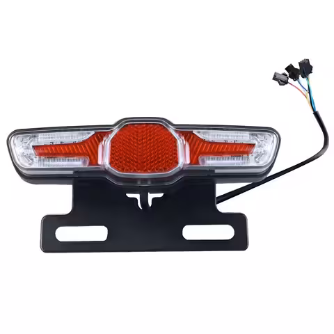 LED achterlamp met richtingaanwijzer 36V–60V – remlicht voor scooter, fiets of elektrische scooter