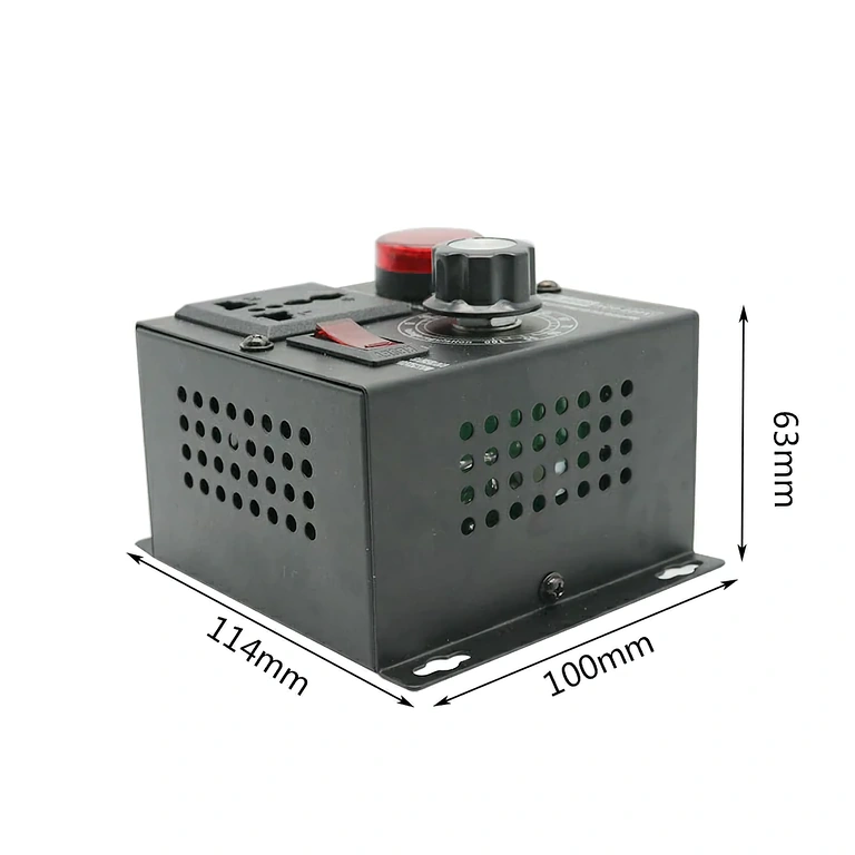 Apparaat voor snelheidregeling van elektrische motoren met digitaal display en ON/OFF schakelaar
