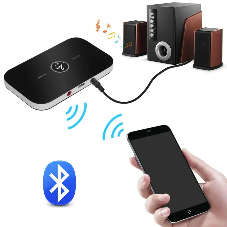 Bluetooth zender en ontvanger, voeding via USB