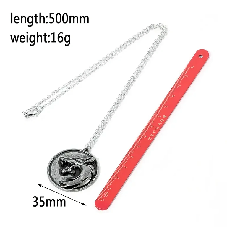 Witcher cadeauset, wolfkop hangers, hoge kwaliteit