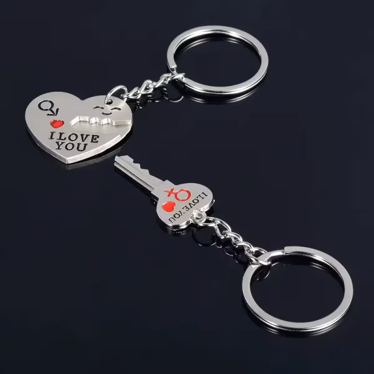 Symbolische sleutelhanger – sleutel van je hart